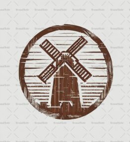 Rustikale Windmühle
